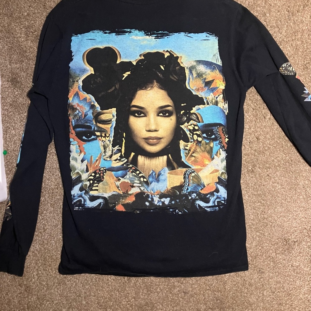 Black Long Sleeve Jhene Aiko Concert Merch
